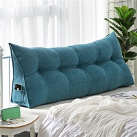 HAOANGZHE Rückenkissen Keilkissen Rückenlehne Kissen, für Bett Sofa Couch Gepolstert Kopfteil Lesekissen, Kissen mit abnehmbarem und waschbarem Bezug, Keilkissen für Bett und Sofa geeignet