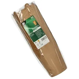 Papstar Snackboxen Pappe eckig 230 ml 25 St. Braun