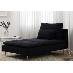 JVmoebel Chaiselongue Luxus Möbel Chaiselongue Modern Design Sofa Textil Schwarz Neu schwarz