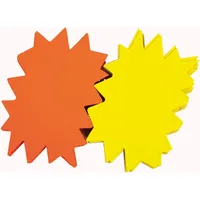 Agipa Signal-Etiketten "Stern", gelb/orange, 160 x 240 mm