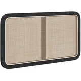 vidaXL Kopfteil mit Kopfteil Schwarz 100 x 55 x 3 cm Rattan