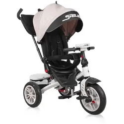 Lorelli Tricycle Speedy, Luftreifen, drehbarer Sitz, Musik, Licht, Schubstange beige