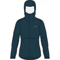 Rab Damen Firewall Jacke (Größe XL, blau)