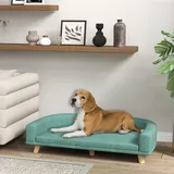 PawHut Hundesofa 98 x 67 x 25 cm grün