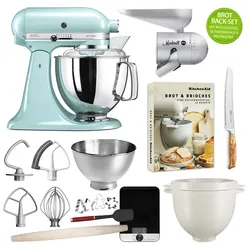 KitchenAid Artisan Küchenmaschine 5KSM175PS Brot-Back-Set Eisblau