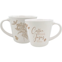 SCM Collection Tasse "Coffee gets me started Jesus keeps me going'