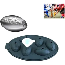 Silikon Eiswürfelform Football Eisform Whisky Runden Ice Ball Eiswürfelbehälter