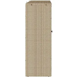 vidaXL Aufbewahrungsschrank Beige 100x36x102 cm Rattan - vidaXL