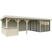 Palmako Gartenhaus Lenna 8,76 x 3 m Transparent