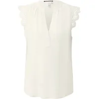 QS Blusentop aus Viskose Beige 32