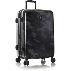 Heys Reisekoffer  Black Camo Trolley 66 cm  erweiterbar  4 Rollen 87 l - Schwarz