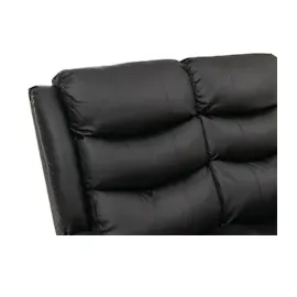 Mendler 2er Kinosessel HWC-O62, Relaxsessel Fernsehsessel mit Armlehne, Liegefunktion Kunstleder ~ schwarz