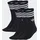 adidas 3-Streifen Crew Socken 6er Pack Schwarz M