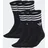 adidas 3-Streifen Crew Socken 6 Paar Schwarz 40-42