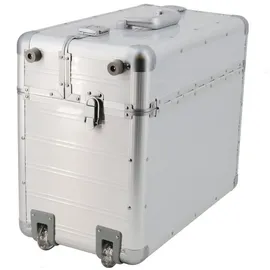 SONOVO Pilotenkoffer XXL Excelsior Aluminium silber ca. 50 x 42 x 25,5 cm 45165 - Silber