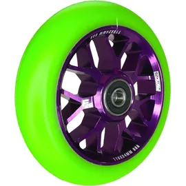 Fantic26 Spy7 Stunt-Scooter Rolle 110mm Abec11 Lila/ PolyurethanGrün