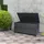 Mendler Gartentruhe HWC-J56, Aufbewahrungsbox Auflagenbox Truhe, Wasserdicht Metall Edelstahl 69x165x85cm 692l - anthrazit
