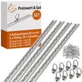 Preiswert & Gut Verzurrschiene 60 cm für Anhänger und LKW 4 Stück