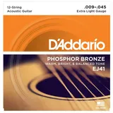 d’addario EJ41 - 12-String Acoustic Phosphor Bronze | 009-045 - Saiten Westerngitarre