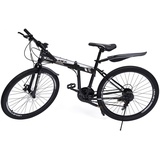 26 Zoll Mountainbike MTB, 21 Gang Scheibenbremsen Fahrrad MTB Mountainbike Faltbares Mountainbike fahrräder,Bikes perfekt für Damen und Herren