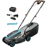 Akku-Rasenmäher GARDENA PowerMax 32/18V 32cm inkl. Akku 4 Ah, Ladegerät und zusä