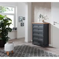 Innostyle Kommode »Jasmin«, mit 5 Schubkästen grau