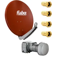 Fuba DAA 650 R Satellitenantenne 65 cm Aluminium Rot