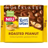 Ritter Sport Nuss Klasse Roasted Peanut Vollmilchschokolade 100g