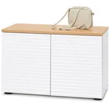 Tchibo - Sitzbank mit Stauraum - 71,5x38x46cm - weiß - Holz