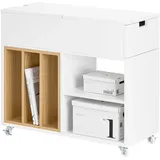 SoBuy FBT134 Aktenschrank 30 x 61 x 70 cm weiß