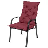 TexDeko Hochlehner Auflage 120 x 50 x 8 cm rot 1 St.