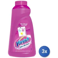 3x Vanish Fleckentferner Stoffe Gel 500 Ml. Pink Oxy Made IN Italy