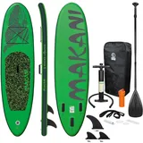 ECD Germany Aufblasbares Stand Up Paddle Board Makani 320 x 82 x 15 cm Grün PVC