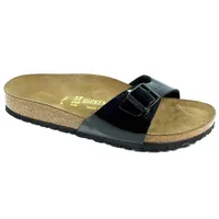 Birkenstock Madrid Birko-Flor Lack schmal schwarz lack 41