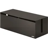 Yamazaki Kabelbox, Schwarz, Kunststoff, 40x14x15 cm, Arbeitszimmer, Schreibtische