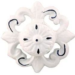 Chic Antique Griff Ornament, L4/Ø7,5 cm, antik creme