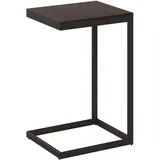 AMATIO Gartenbeistelltisch 30 x 56 x 35 cm Dunkelbraun/Anthrazit