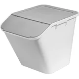 SmartStore Aufbewahrungsbox Stack-it L 51 l 1-tlg. grau/weiß