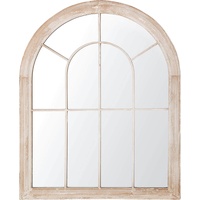 Beliani Wandspiegel Beige Fensteroptik 69 x 89 cm