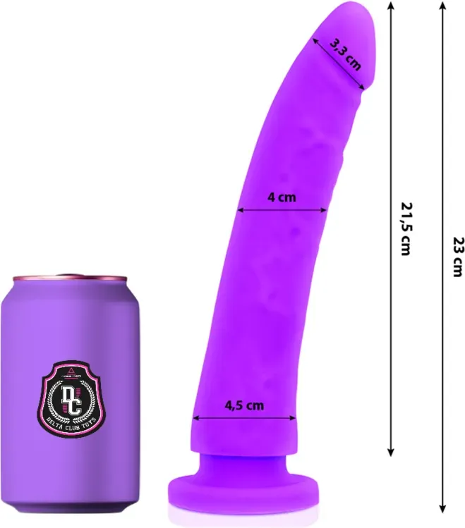 DELTA CLUB - TOYS LILA DILDO MEDIZINISCHES SILIKON 23 CM -O- 4.5 CM