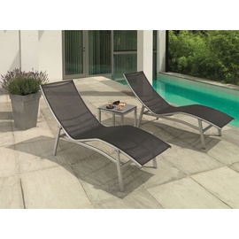 Karasek Sonnenliege Caribic - 09 - silber D86 - taupe