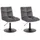 Home Deluxe Pokerstuhl Samt grau 2er Set