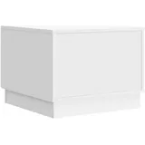 vidaXL Couchtisch mit Schubladen Weiß 49 x 50 x 37 cm Holzwerkstoff