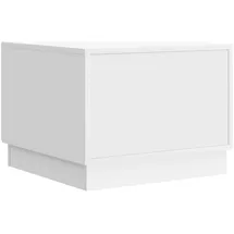 vidaXL Couchtisch mit Schubladen Weiß 49 x 50 x 37 cm Holzwerkstoff