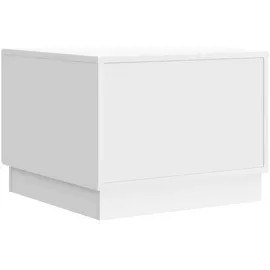 vidaXL Couchtisch mit Schubladen Weiß 49 x 50 x 37 cm Holzwerkstoff