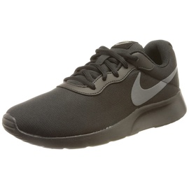 Nike Tanjun Refine Sneaker, Black/COOL Grey-Volt-Flat Pewter, 37.5 EU
