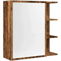 VidaXL Spiegelschrank Altholz-Optik 62,5x20,5x64 cm Holzwerkstoff