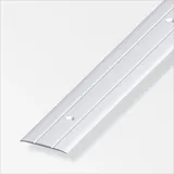 Alfer Übergangsprofil silber eloxiert, gelocht 1000 x 2.5 mm