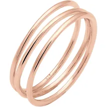 Elli Ring Damen Wickelring Filigran in 925 Sterling Silber Spirale, Ring Set Rosa | Gr.: 52