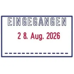 Datumstempel Printy-Dater 64247 41x24mm EINGEGANGEN gr/sw